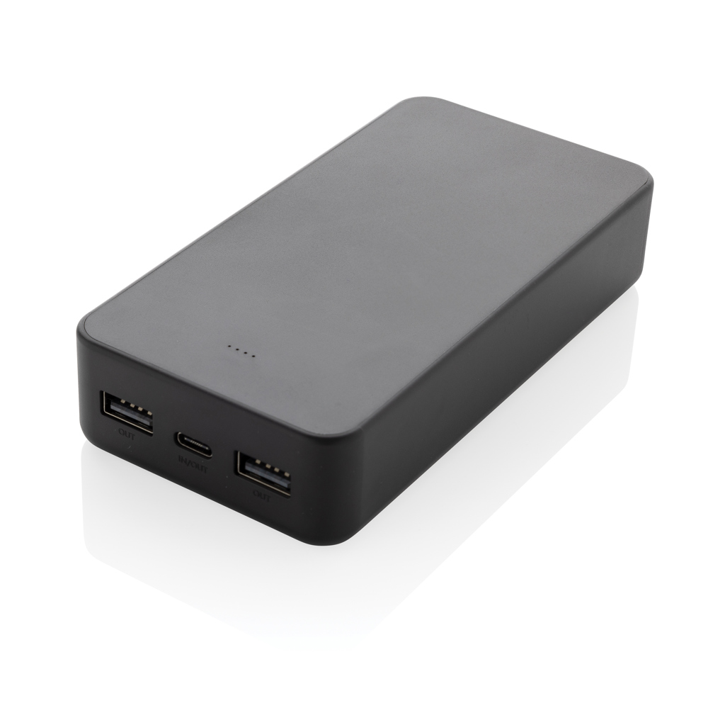 Batterie externe 20 000 mAh en plastique recyclé certifié Boostcore 10 W_Noir