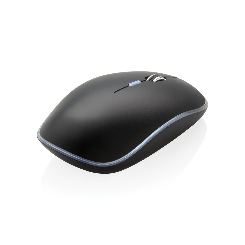 Souris sans fil lumineuse Galet_Noir