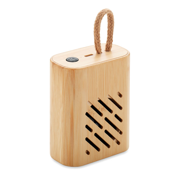 Enceinte nomade en bambou Rey 3W_Bois