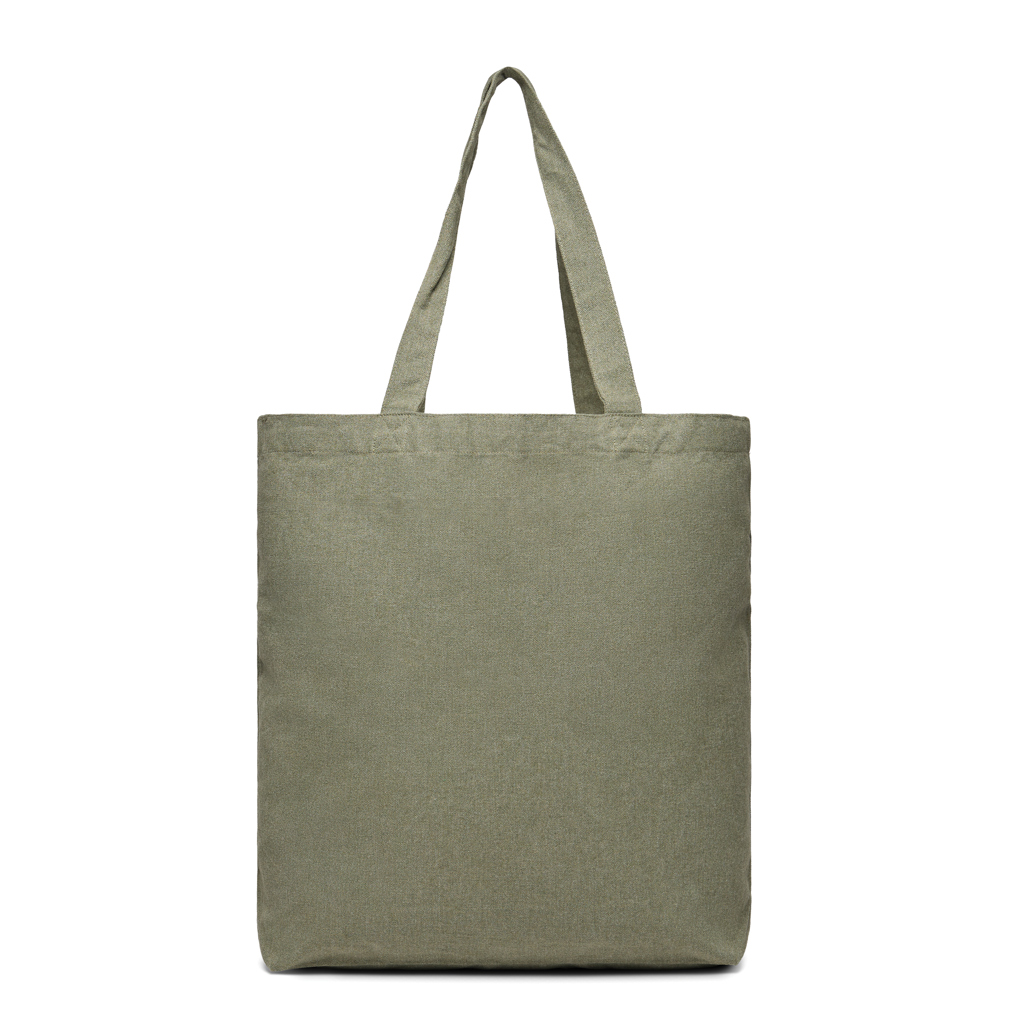 Tote bag en coton et polyester recyclés Hilo 400 g_Vert