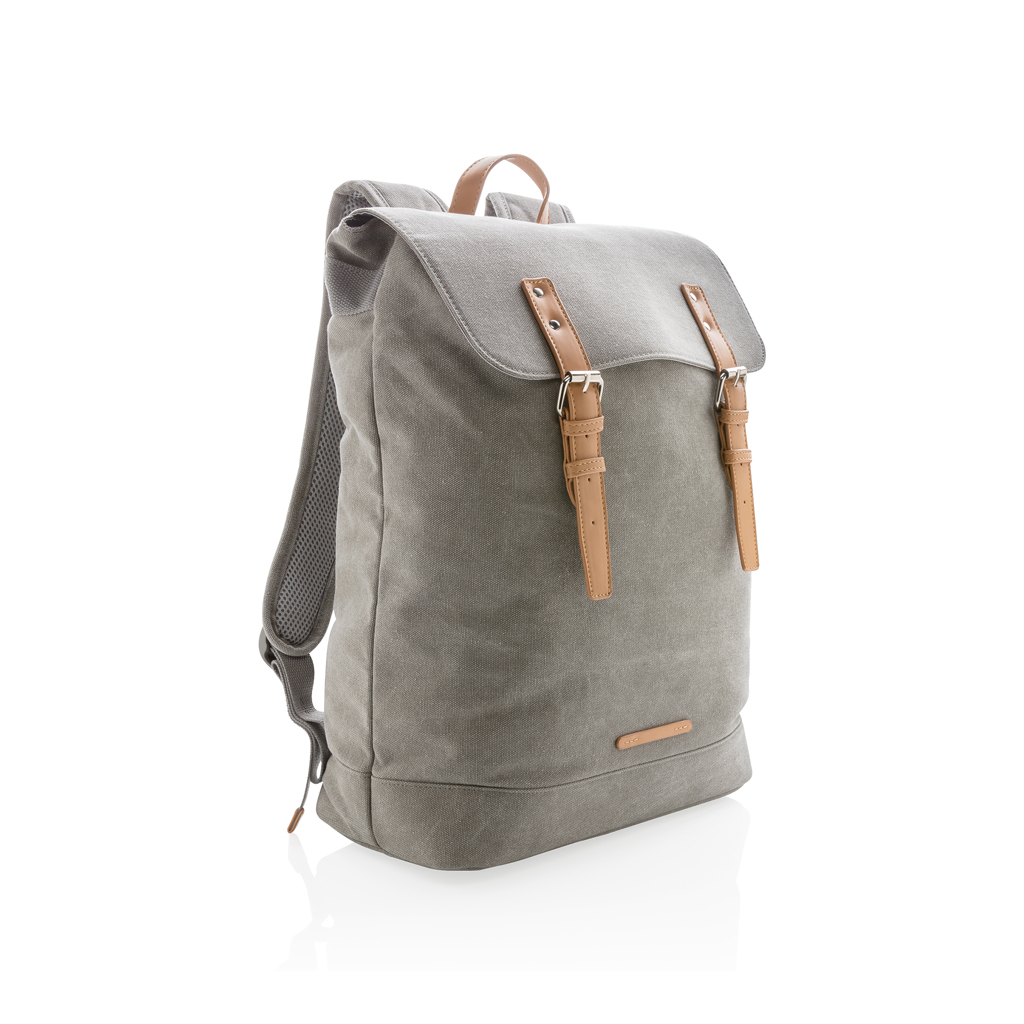 Sac à dos ordinateur 15,6" en toile Twal 19 L_Gris