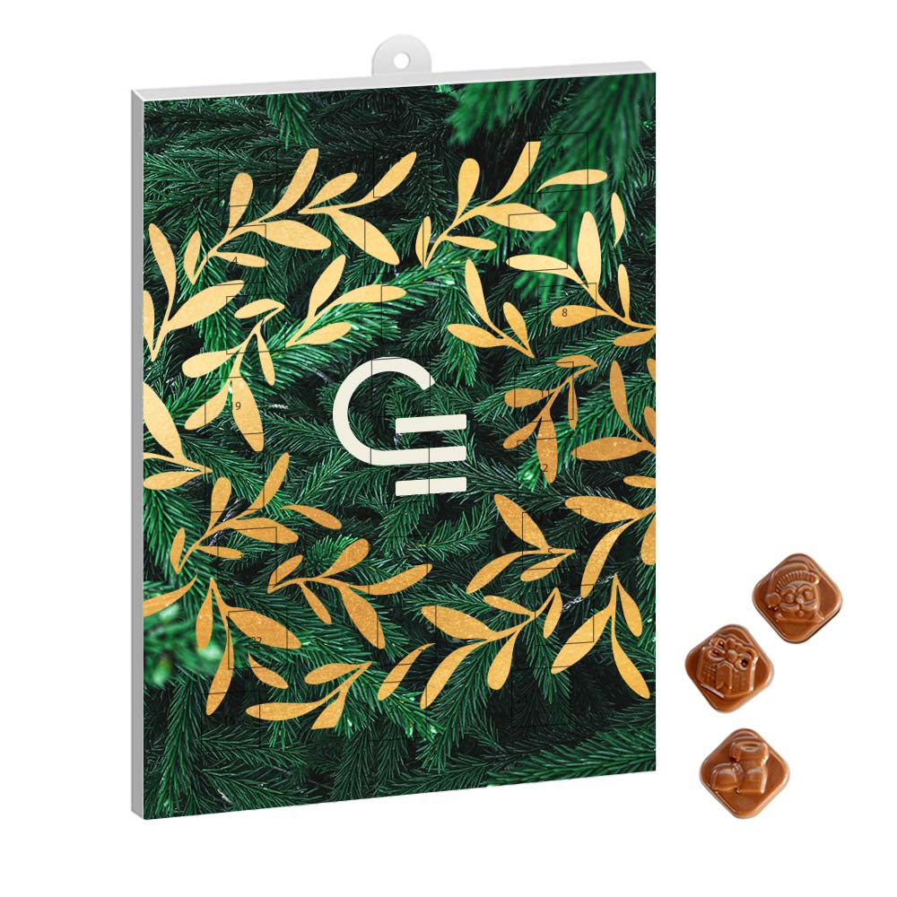 Calendrier de l'Avent avec encart personnalisé en carton certifié Choco_01