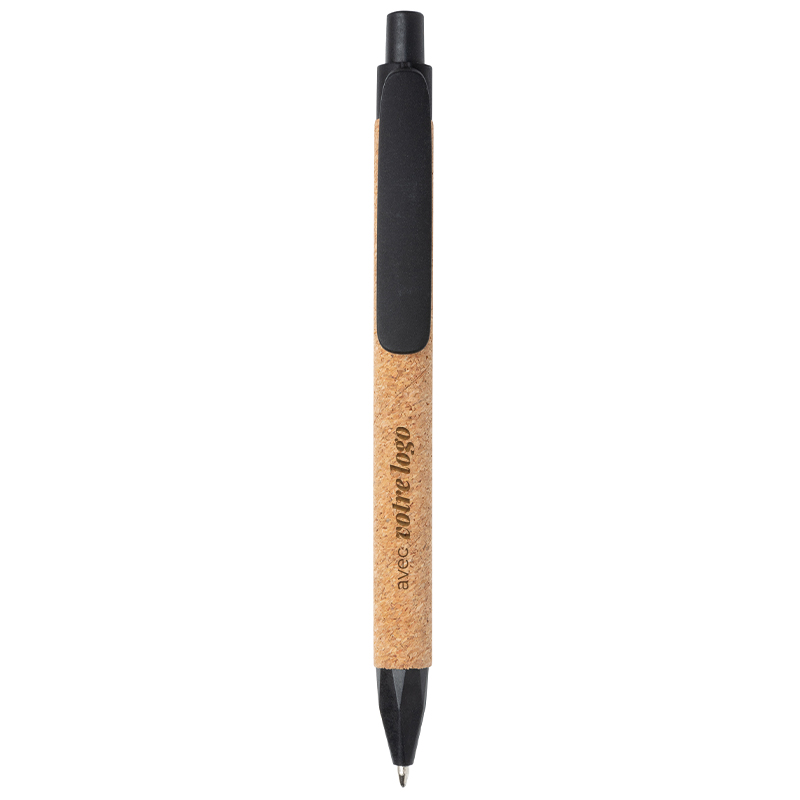 Stylo bille en liège et fibre de blé Bleo_03