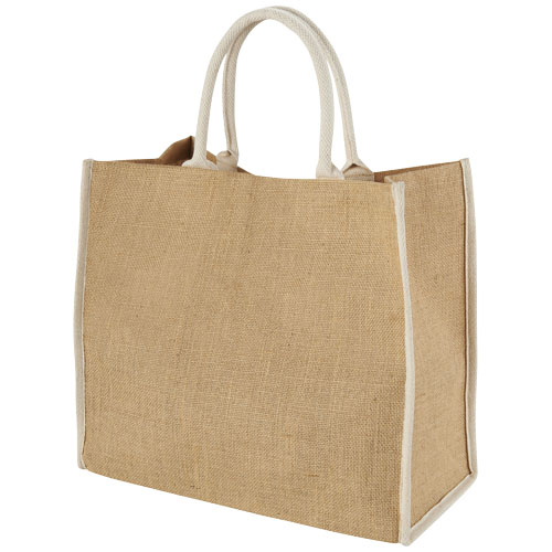 Sac cabas en jute Walt_Naturel/Blanc