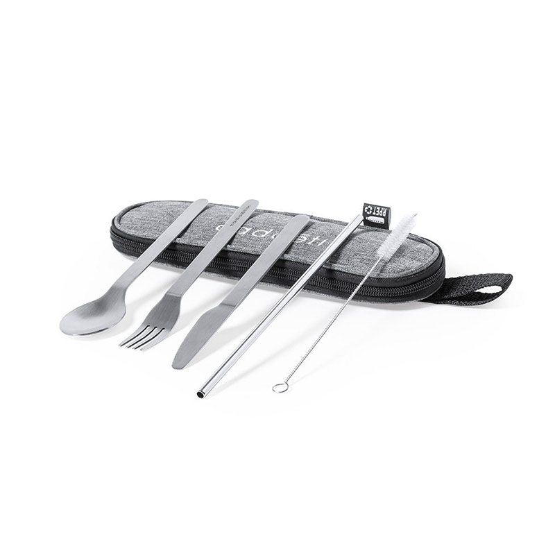 Set de couverts en rPET et inox Tailung_1