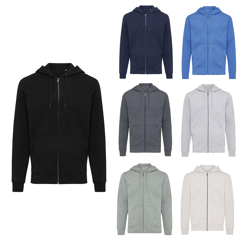 Sweat zippé à capuche unisexe en coton bio et recyclé Iqoniq Abisko 340 g_02