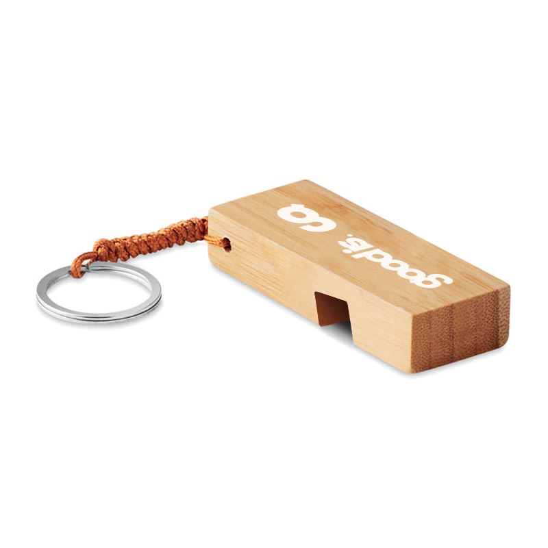 Porte-clés support de téléphone en bambou Trineu_03