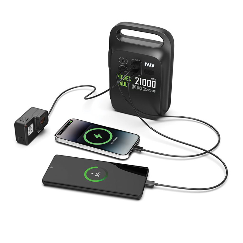 Batterie externe avec lampe en plastique recyclé Power Vault 21 000 mAh_02