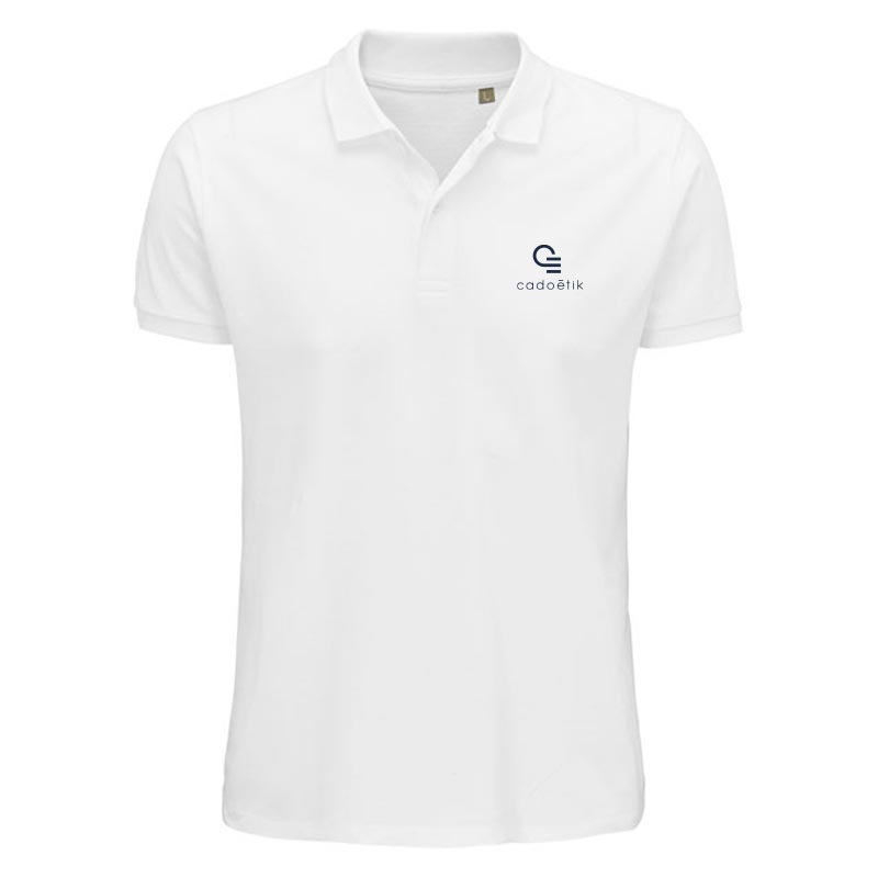 Polo publicitaire homme en coton bio Planet 170 g