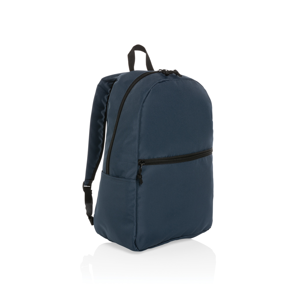 Sac à dos classique en polyester recyclé rPET Impact 23 L_Bleu marine