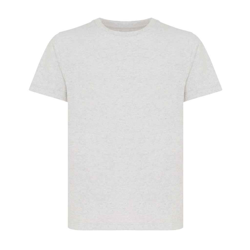 T-shirt enfant en coton bio et recyclé certifiés Iqoniq Koli 160 g_Light heather grey