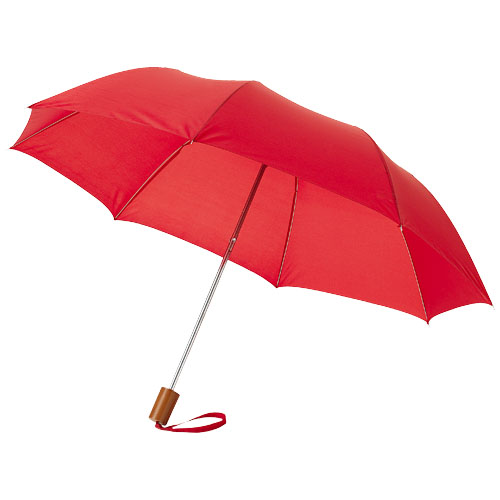 Parapluie droit 2 sections 20" Oho_Rouge