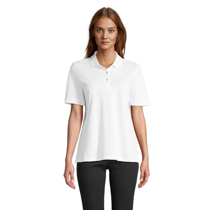 Polo femme en coton certifié Pacific _Blanc
