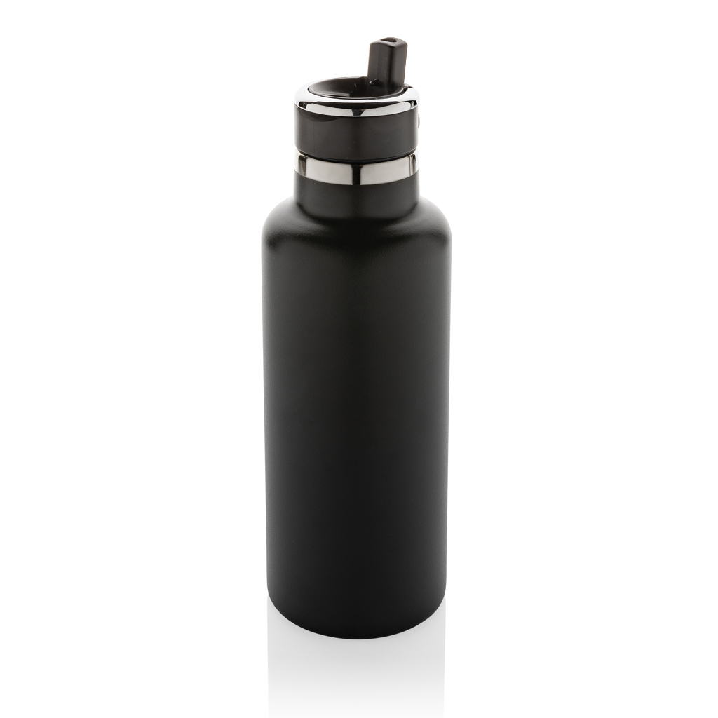 Gourde isotherme en inox recyclé certifié Hydro 600 mL_Noir