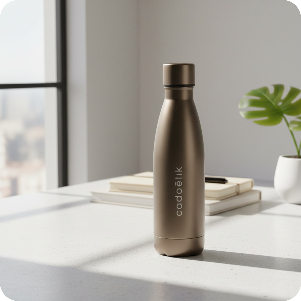 Bouteille isotherme personnalisée en inox recyclé certifié Ondine 500 mL_04