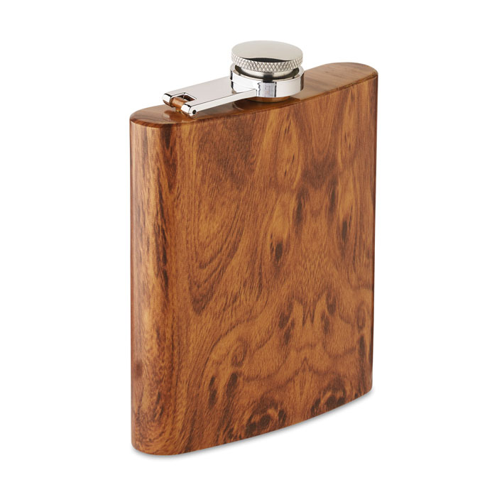 Flasque en inox recyclé Namib 190 mL_Marron