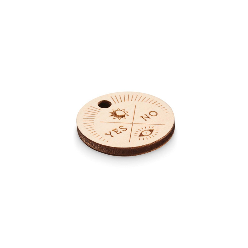 Porte-clés jeton sur-mesure en bois Plywood_02