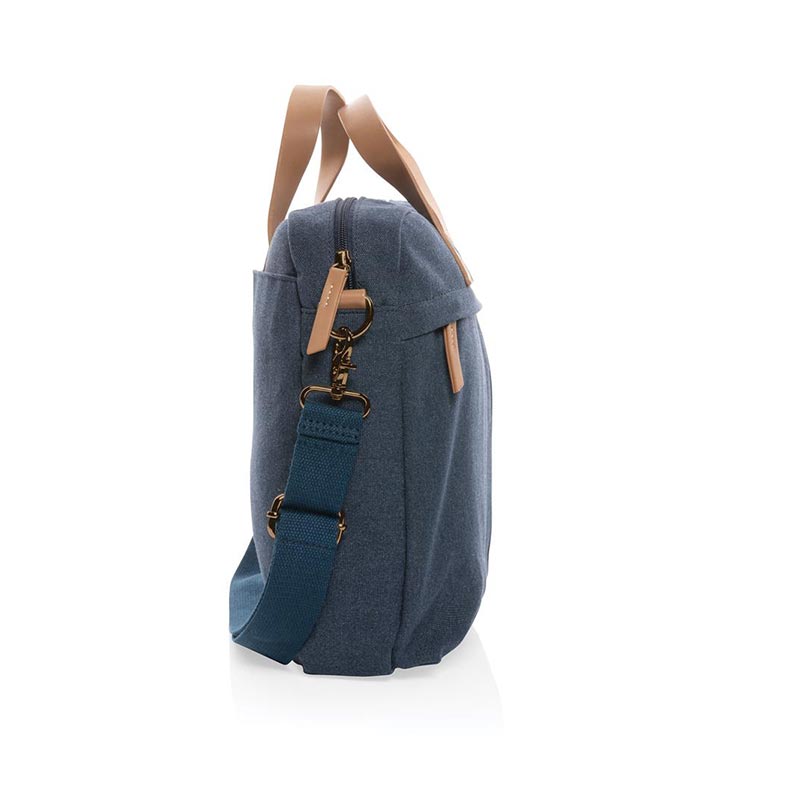 Sacoche ordinateur 15" en toile recyclée Impact Rive_04