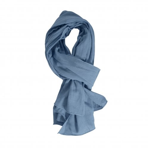 Foulard chèche en coton bio certifié Biogoze 110 g_Bleu