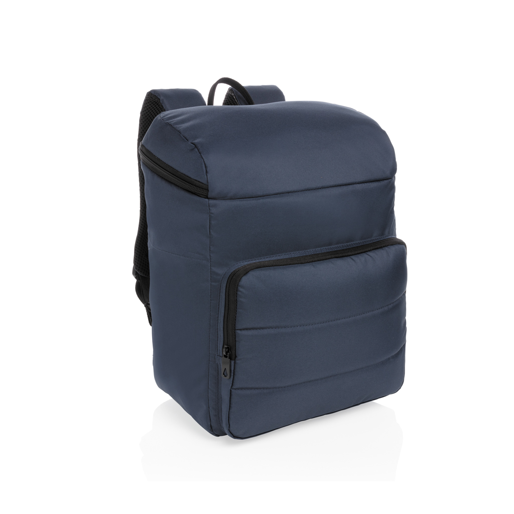 Sac à dos isotherme en polyester recyclé rPET Impact_Bleu marine