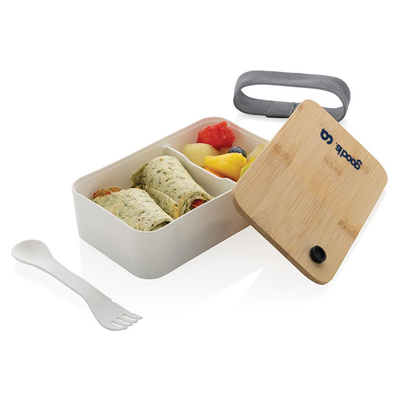 Lunch box en plastique recyclé certifié et bambou Cuzco 700 mL_03