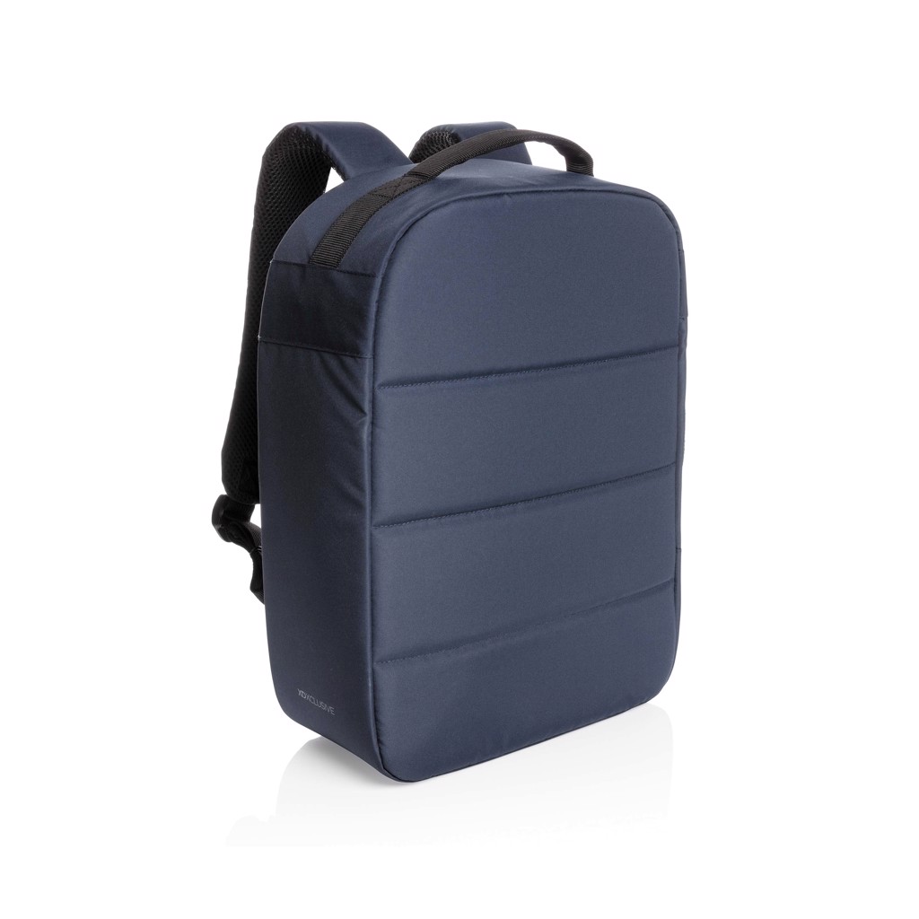 Sac à dos antivol en polyester recyclé rPET Impact 14 L_Bleu marine