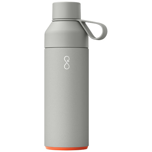 Bouteille isotherme personnalisée en inox recyclé OceanBottle Impact 500 mL_Gris roche