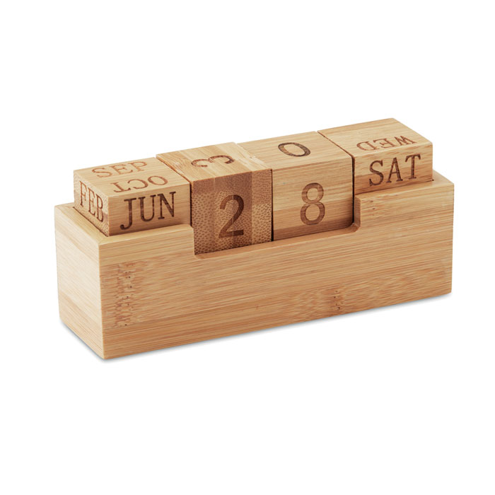 Calendrier perpétuel en bambou Karenda_Bois