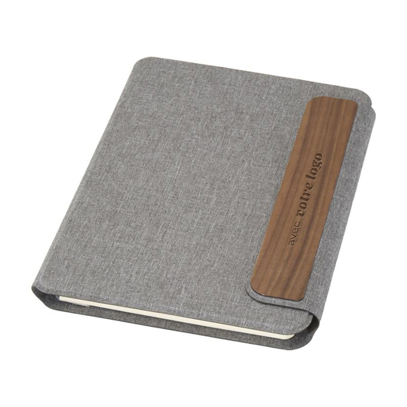 Conférencier A5 personnalisé en polyester recyclé certifié Andean_03