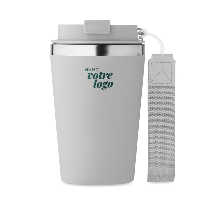 Mug isotherme en inox et plastique recyclés Topaz 350 mL_3