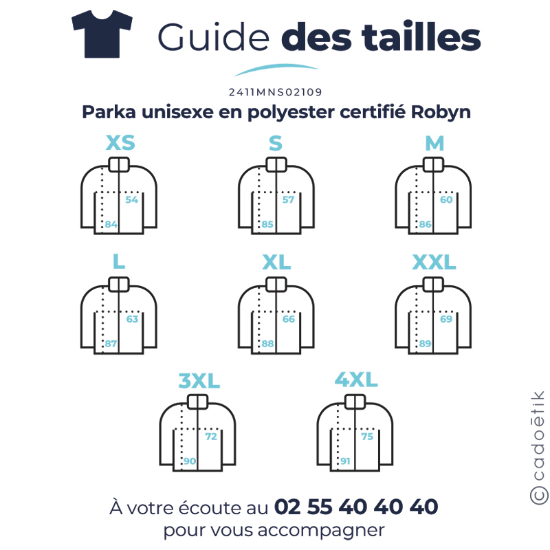 Parka unisexe en polyester certifié Robyn_05