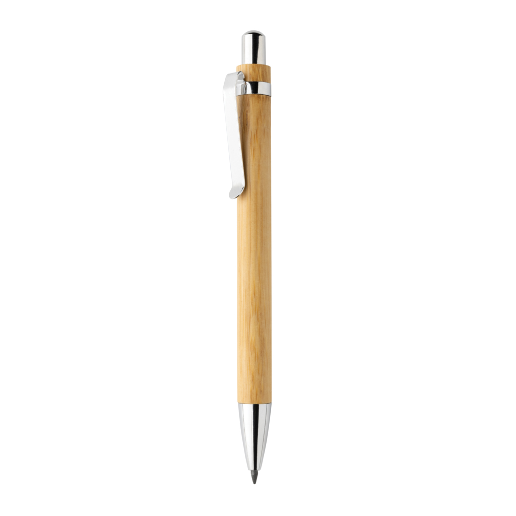 Stylo infini en bambou certifié Pynn_Marron