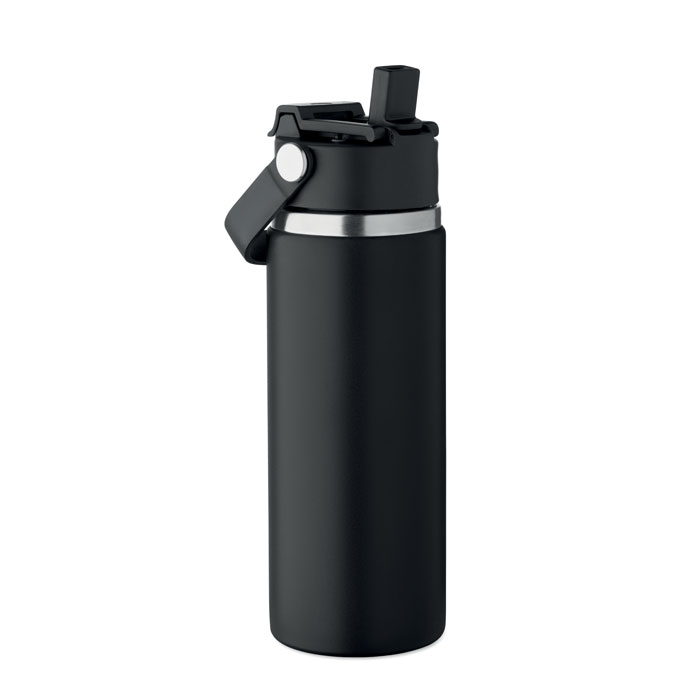 Gourde personnalisée à double paroi en inox recyclé Suma Grip 500 mL_01
