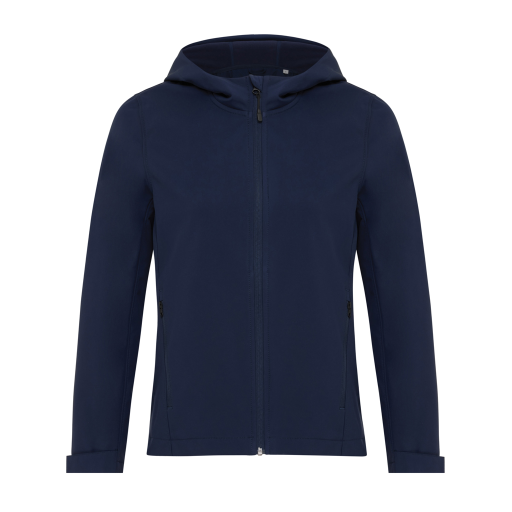 Veste softshell femme en polyester recyclé certifié Iqoniq Makalu_Bleu marine