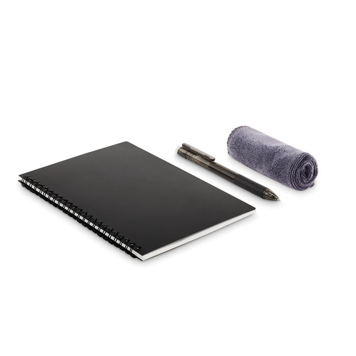 Carnet A5 effaçable en papier recyclé Nobuuk_Noir