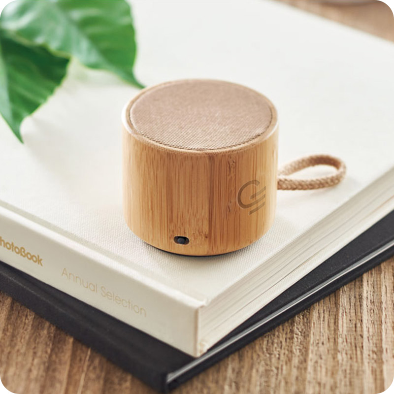 Enceinte nomade en bambou et coton Cool 3W_00