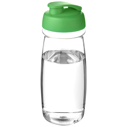 Gourde sport à clapet H2O Pulse® 600 mL_Translucide/Vert