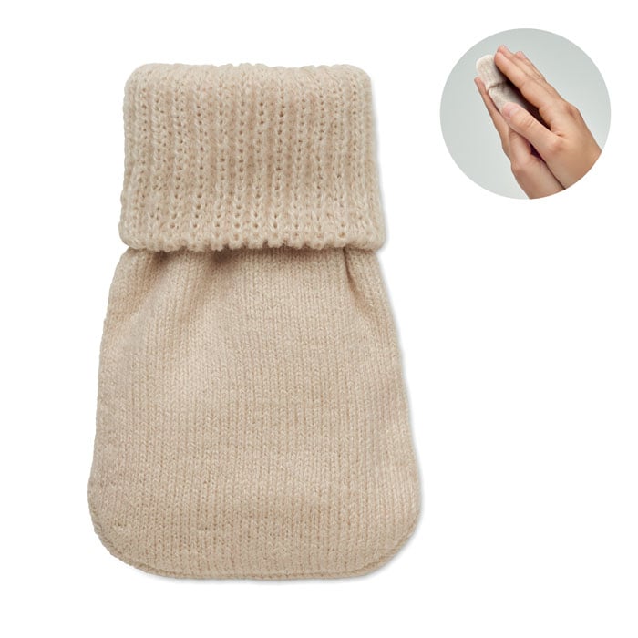 Chaufferette en polyester recyclé Warmuff_Beige
