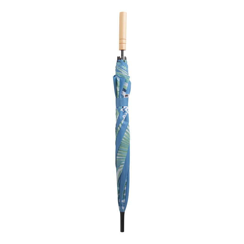 Parapluie droit en polyester recyclé rPET Crearain Eight_02