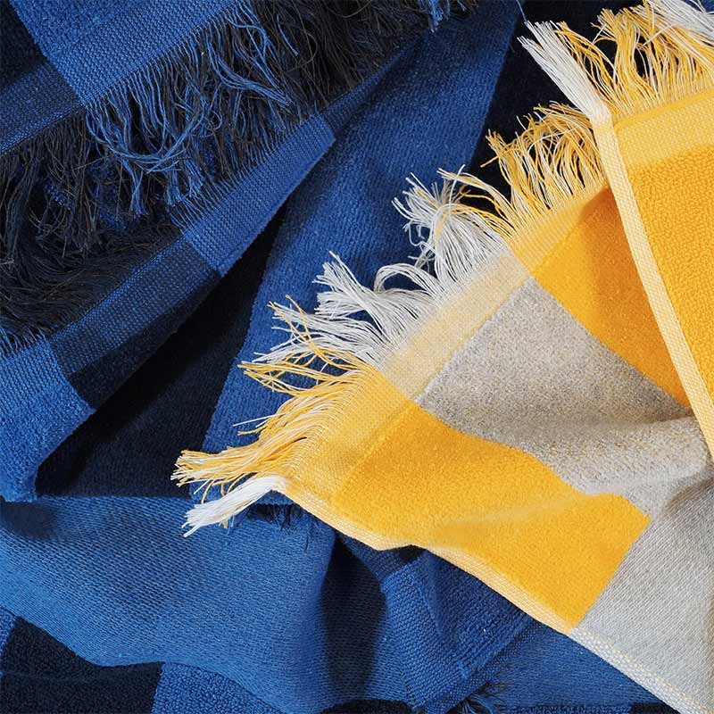 Serviette fouta en coton et polyester recyclés certifiés Elsol 450 g_04