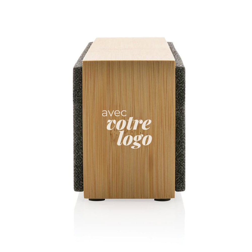Enceinte nomade publicitaire en bambou certifié Wynn 10W_03
