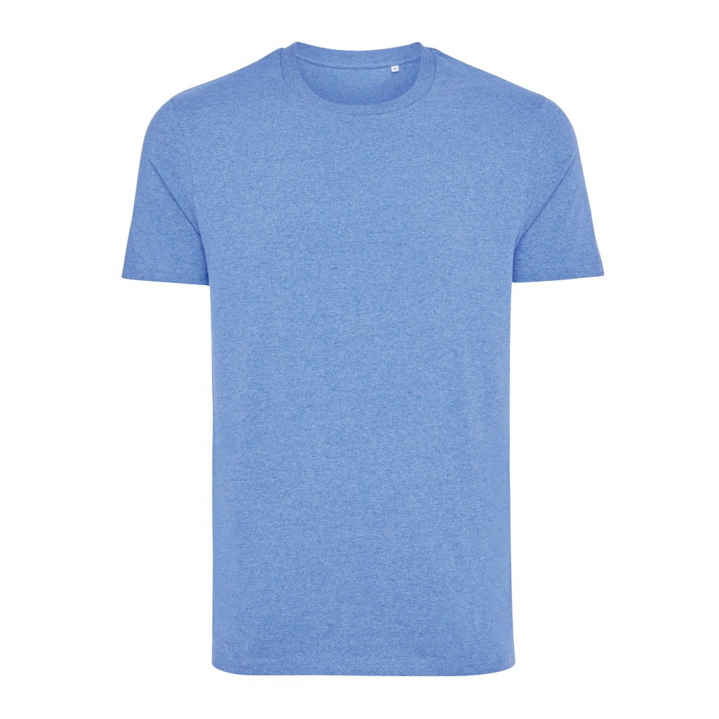 T-shirt unisexe en coton recyclé et bio certifiés Iqoniq Manuel 180 g_Heather blue