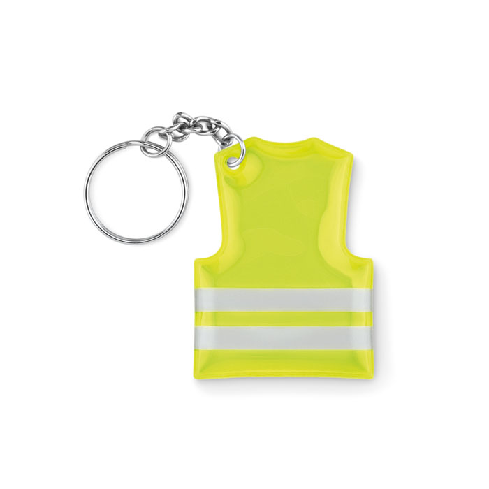 Porte-clés gilet de sécurité Visible Ring_Jaune fluo