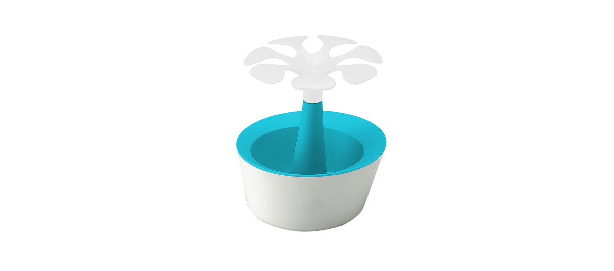 Pot à crayons en plastique végétal FloPop_Turquoise