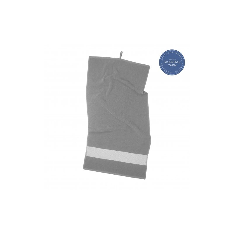 Serviette de sport en coton recyclé et Seaqual® Seasport _Gris