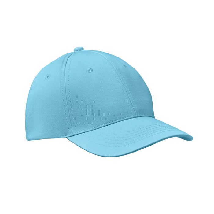 Casquette de baseball 6 pans réglable Basie_Bleu bébé