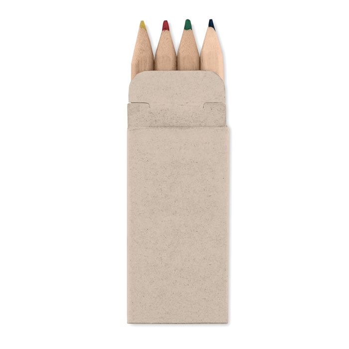 Étui 4 crayons de couleur Petit Abigail_Beige