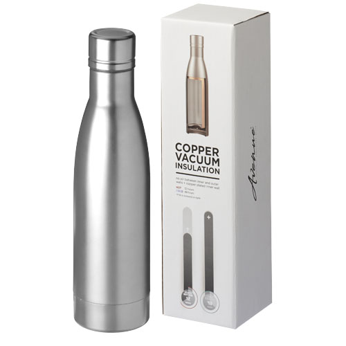 Gourde isotherme en inox Vasa 500 mL_Argent