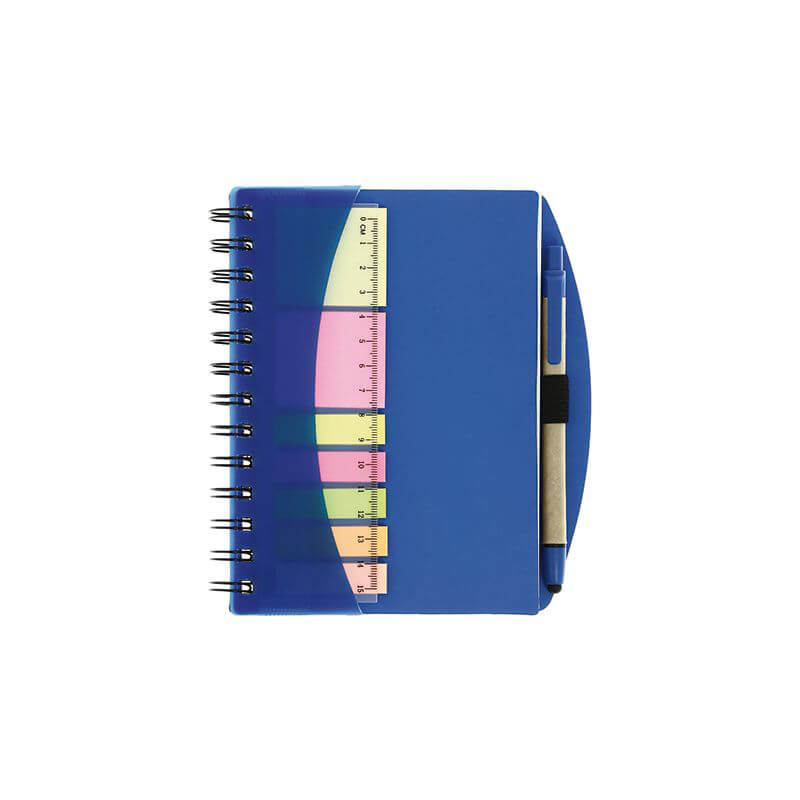 Carnet mémo avec stylo en carton recyclé Trio_06