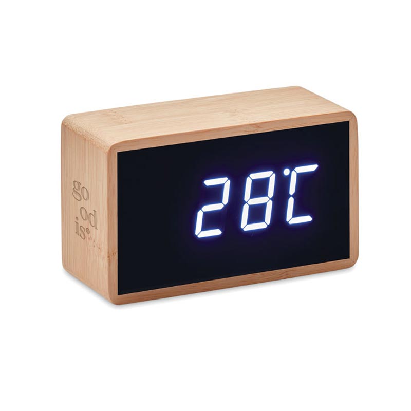 Réveil LED en bambou Miri Clock _02